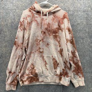 Everlane Sweater Men's Large Adult Pink Hooded Drawstring Pockets Outdoors